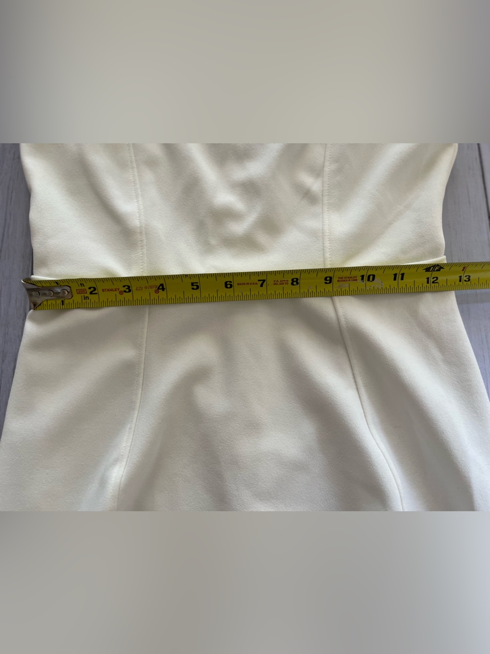New Lulu’s White Square-Neck sweetheart ruffle bodycon mini dress. Small - Picture 12 of 14